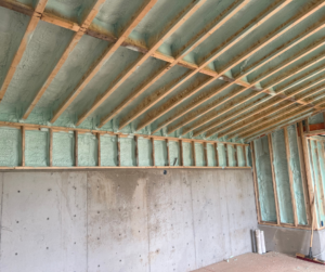 Spray Foam in Basement